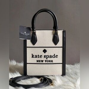 Kate Spade Ellie Canvas Mini Tote – Black Multi | Style KK235